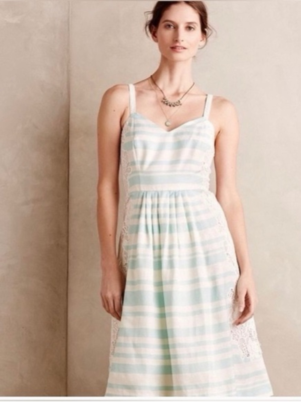 Anthropologie Moulinette Soeurs Sea Isle Striped Dress  Sz 6p